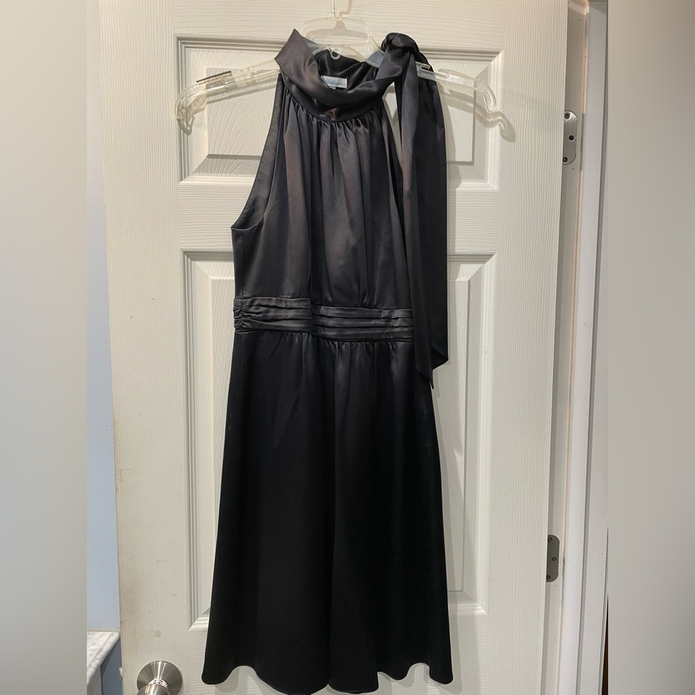 Shoshanna Classic Black Silk sleeveless Formal Dress